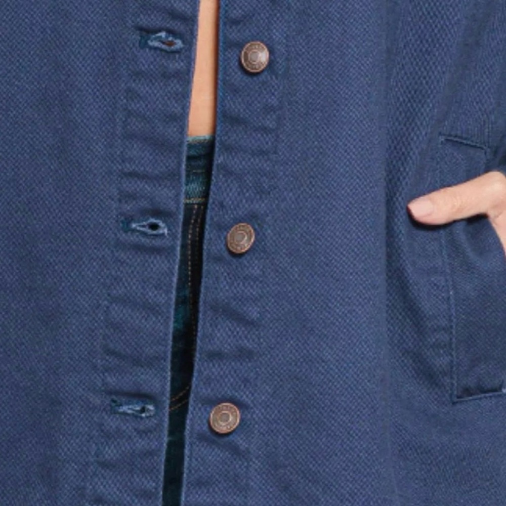 Zenana Women's Blue Denim Jacket - Picture 5 of 6